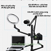 Giá đỡ đèn livestream kiêm giá đỡ laptop và điện thoại Multi MBK4