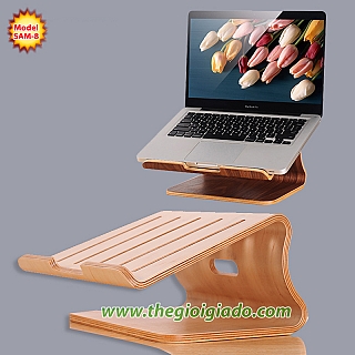 Giá đỡ MacBook để bàn chất liệu gỗ SAM-8