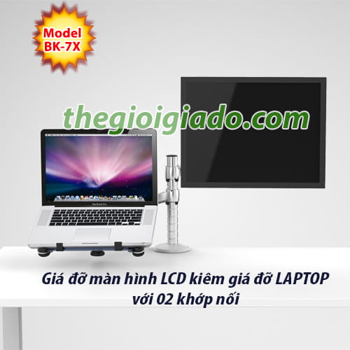 Giá đỡ màn hình LCD tay dài kiêm giá đỡ LAPTOP tay dài BK-7X