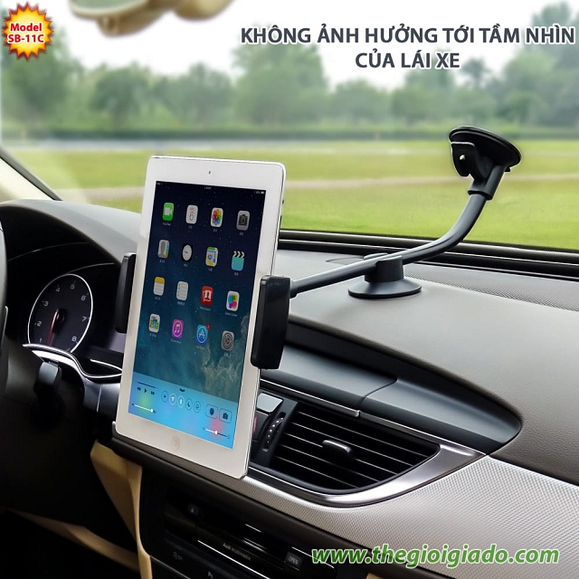 Giá đỡ máy tính bảng cỡ lớn trên xe hơi model SB-11C
