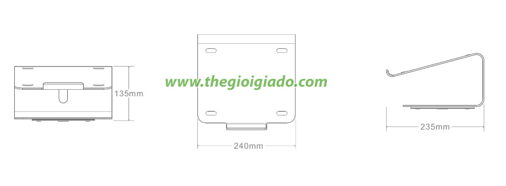 Giá đỡ Laptop trên bàn làm việc
