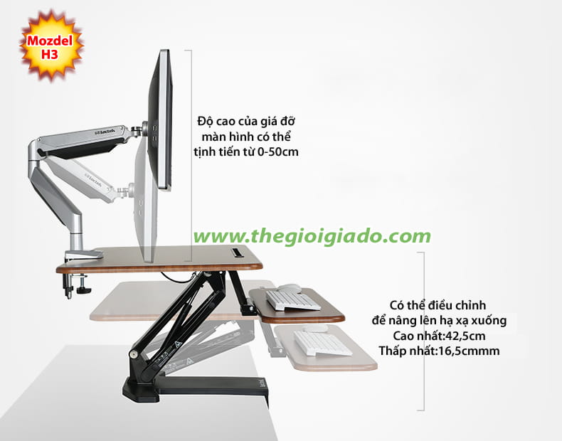 Bàn nâng điều chỉnh chiều cao model H3 