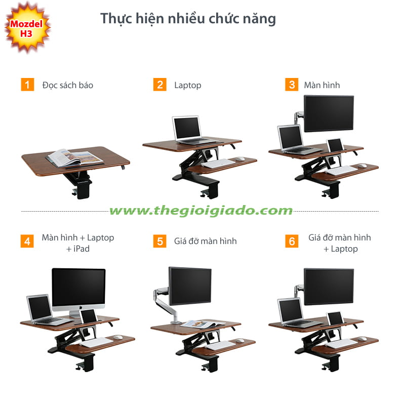 Bàn nâng điều chỉnh chiều cao model H3 