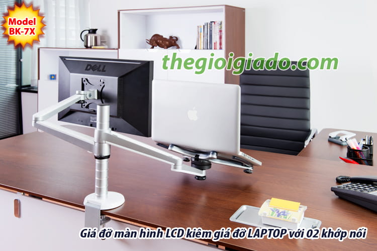giá đỡ màn hình LCD kiêm giá đỡ LAPTOP dùng cho dân văn phòng