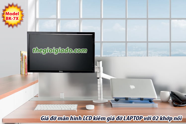 giá đỡ màn hình LCD kiêm giá đỡ LAPTOP dùng cho dân văn phòng