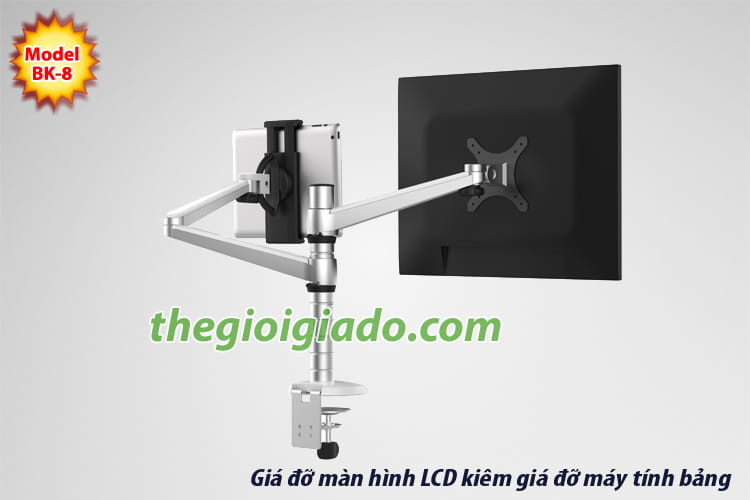 giá đỡ màn hình LCD kiêm giá đỡ MÁY TÍNH BẢNG dùng cho dân văn phòng