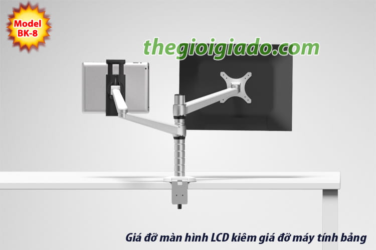 giá đỡ màn hình LCD kiêm giá đỡ MÁY TÍNH BẢNG dùng cho dân văn phòng