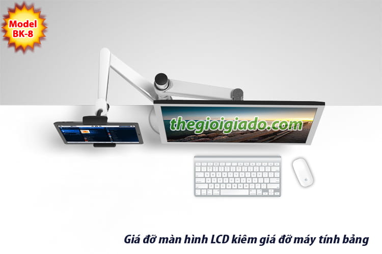 giá đỡ màn hình LCD kiêm giá đỡ MÁY TÍNH BẢNG dùng cho dân văn phòng