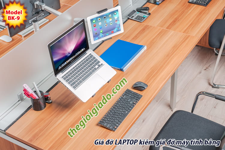 Giá đỡ LAPTOP kiêm giá đỡ MÁY TÍNH BẢNG dùng cho dân văn phòng
