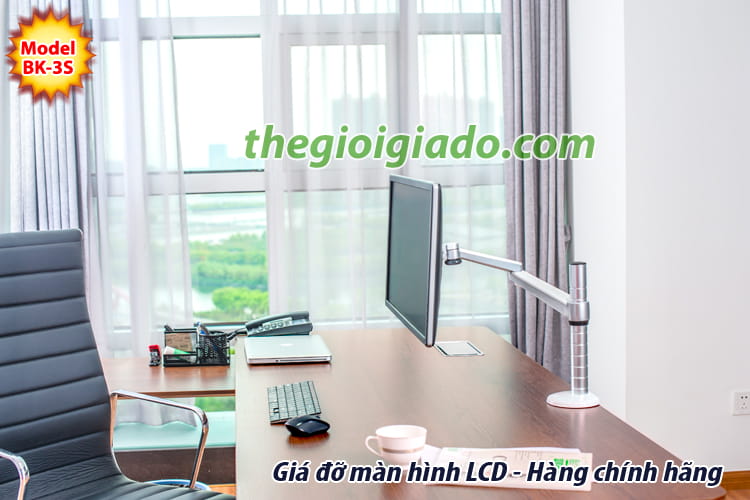 giá đỡ màn hình LCD cho dân văn phòng, bàn làm việc ,Giá đỡ 1 màn hình LCD