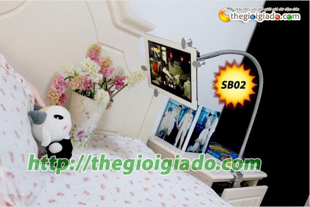 Giá đỡ ipad kiểu đứng nằm trên giường 