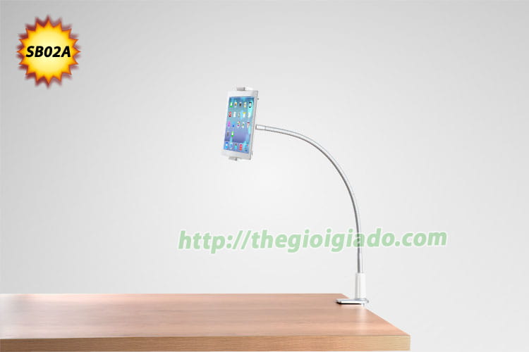 Giá đỡ máy tính bảng - điện thoại dùng trên giường và bàn làm việc Model SB02A,Giá đỡ máy tính bảng trên xe hơi