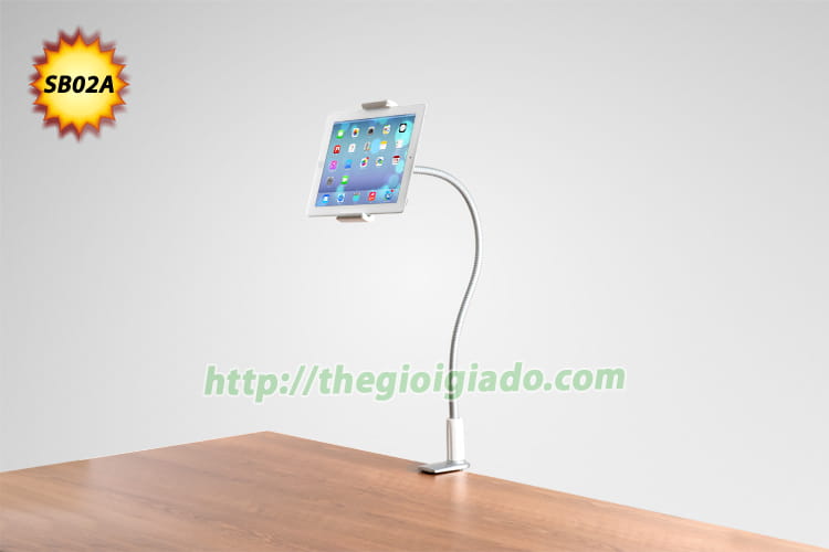 Giá đỡ máy tính bảng - điện thoại dùng trên giường và bàn làm việc Model SB02A,Giá đỡ máy tính bảng trên xe hơi