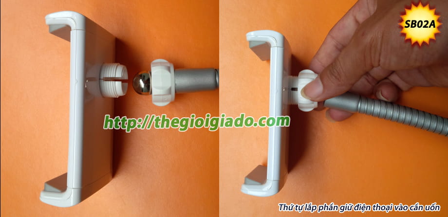 Giá đỡ máy tính bảng - điện thoại dùng trên giường và bàn làm việc Model SB02A,Giá đỡ máy tính bảng trên xe hơi