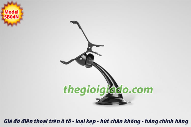 giá đỡ điện thoại dùng trên ô tô, giá đỡ điện thoại hút chân không trên ô tô, giá đỡ điện thoại trên xe hơi,Giá đỡ điện thoại dùng trên oto,GIÁ ĐỠ SMARTPHONE DÙNG TRÊN XE ÔTÔ, - MODEL: SB04N