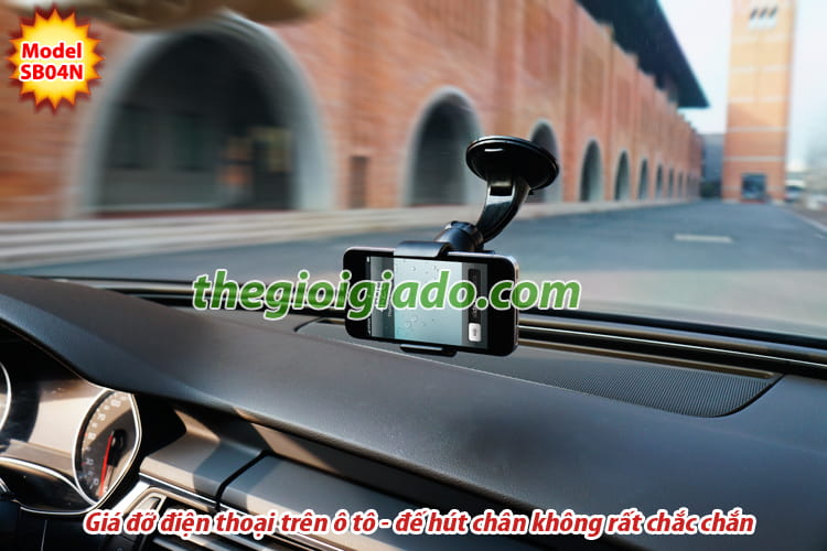 giá đỡ điện thoại dùng trên ô tô, giá đỡ điện thoại hút chân không trên ô tô, giá đỡ điện thoại trên xe hơi,Giá đỡ điện thoại dùng trên oto,GIÁ ĐỠ SMARTPHONE DÙNG TRÊN XE ÔTÔ, - MODEL: SB04N