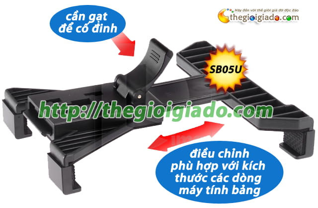 GIÁ ĐỠ MÁY TÍNH BẢNG TRÊN ÔTÔ- Model: SB05U 