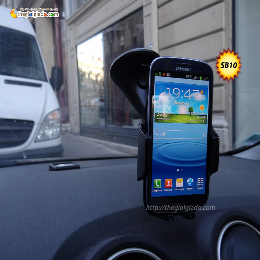 Giá đỡ điện thoại trên oto,GIÁ ĐỠ SMARTPHONE DÙNG TRÊN XE ÔTÔ - MODEL: SB10 