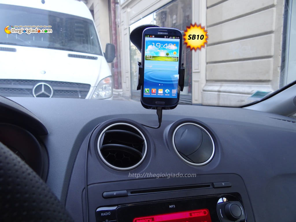 Giá đỡ điện thoại trên oto,GIÁ ĐỠ SMARTPHONE DÙNG TRÊN XE ÔTÔ - MODEL: SB10 