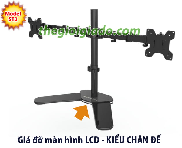 gi&aacute; đỡ hai m&agrave;n h&igrave;nh LCD m&aacute;y t&iacute;nh