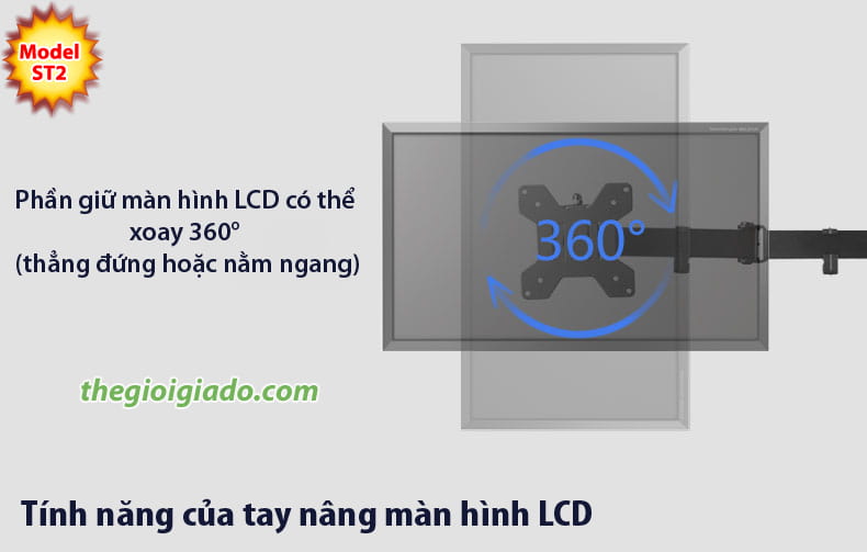Gi&aacute; đỡ 2 m&agrave;n h&igrave;nh LCD tr&ecirc;n b&agrave;n l&agrave;m việc,gi&aacute; đỡ m&agrave;n h&igrave;nh lcd kiểu kẹp