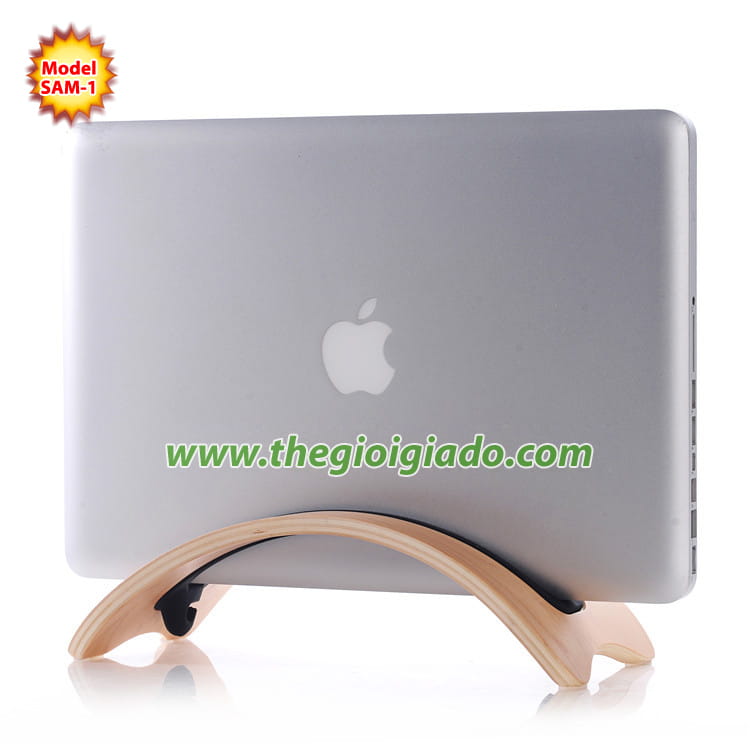 Giá đỡ MacBook để bàn chất liệu gỗ