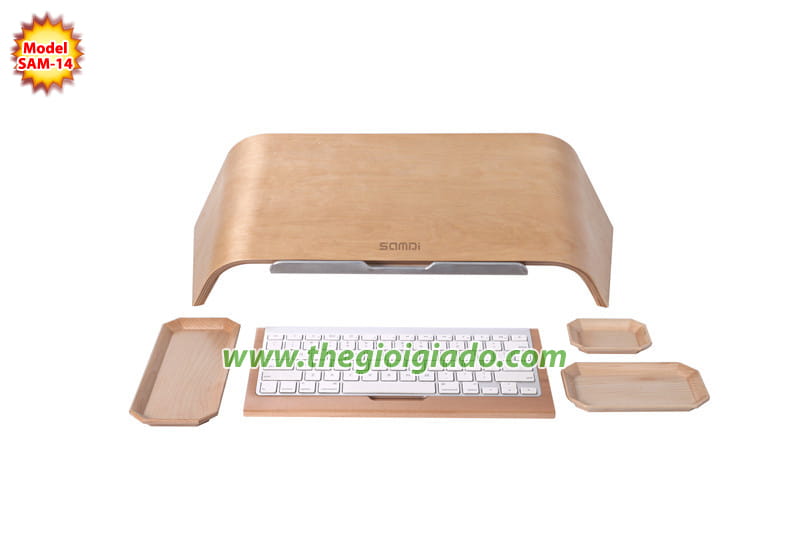 Giá đỡ MacBook để bàn chất liệu gỗ SAM-14