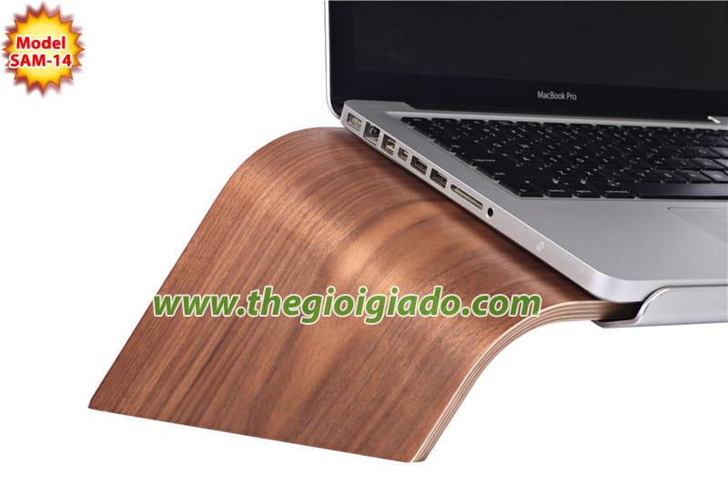 Giá đỡ MacBook để bàn chất liệu gỗ SAM-14