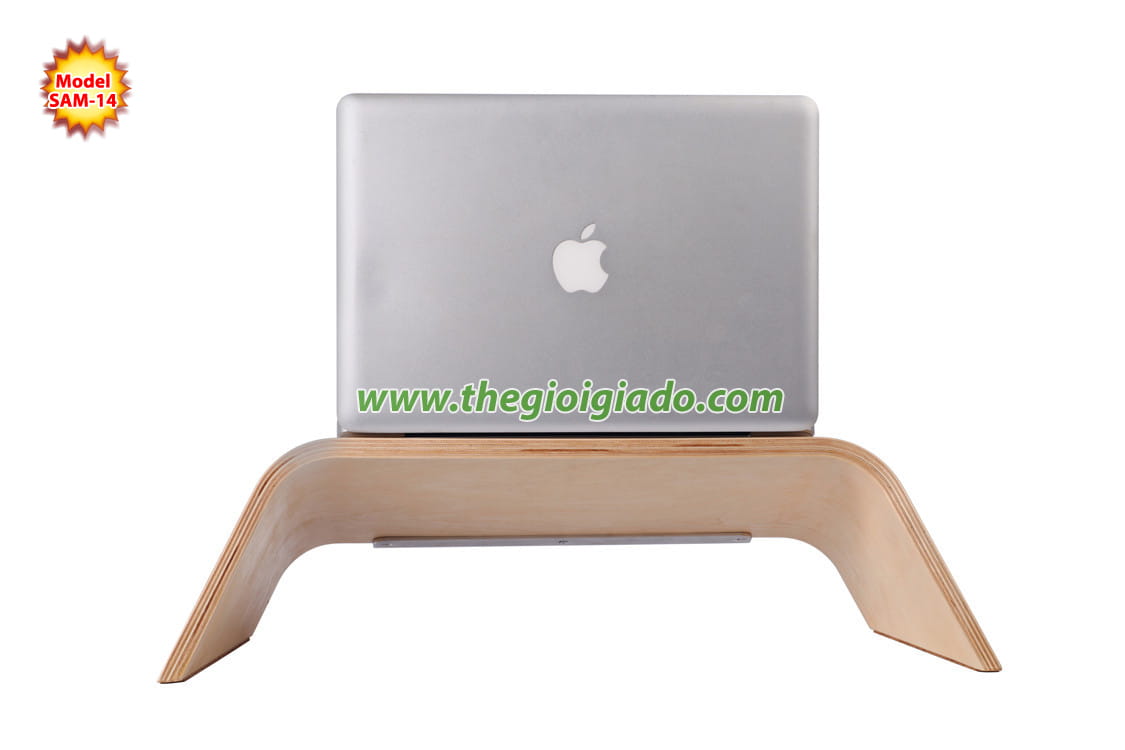 Giá đỡ MacBook để bàn chất liệu gỗ SAM-14