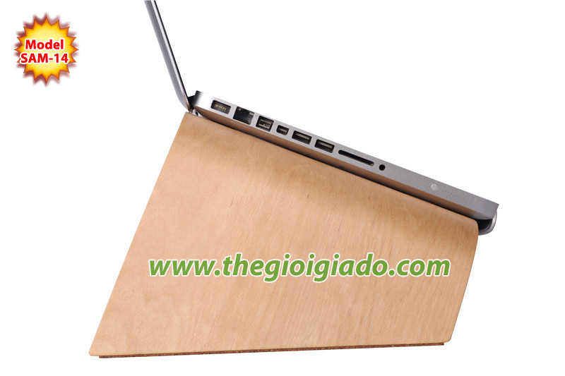 Giá đỡ MacBook để bàn chất liệu gỗ SAM-14