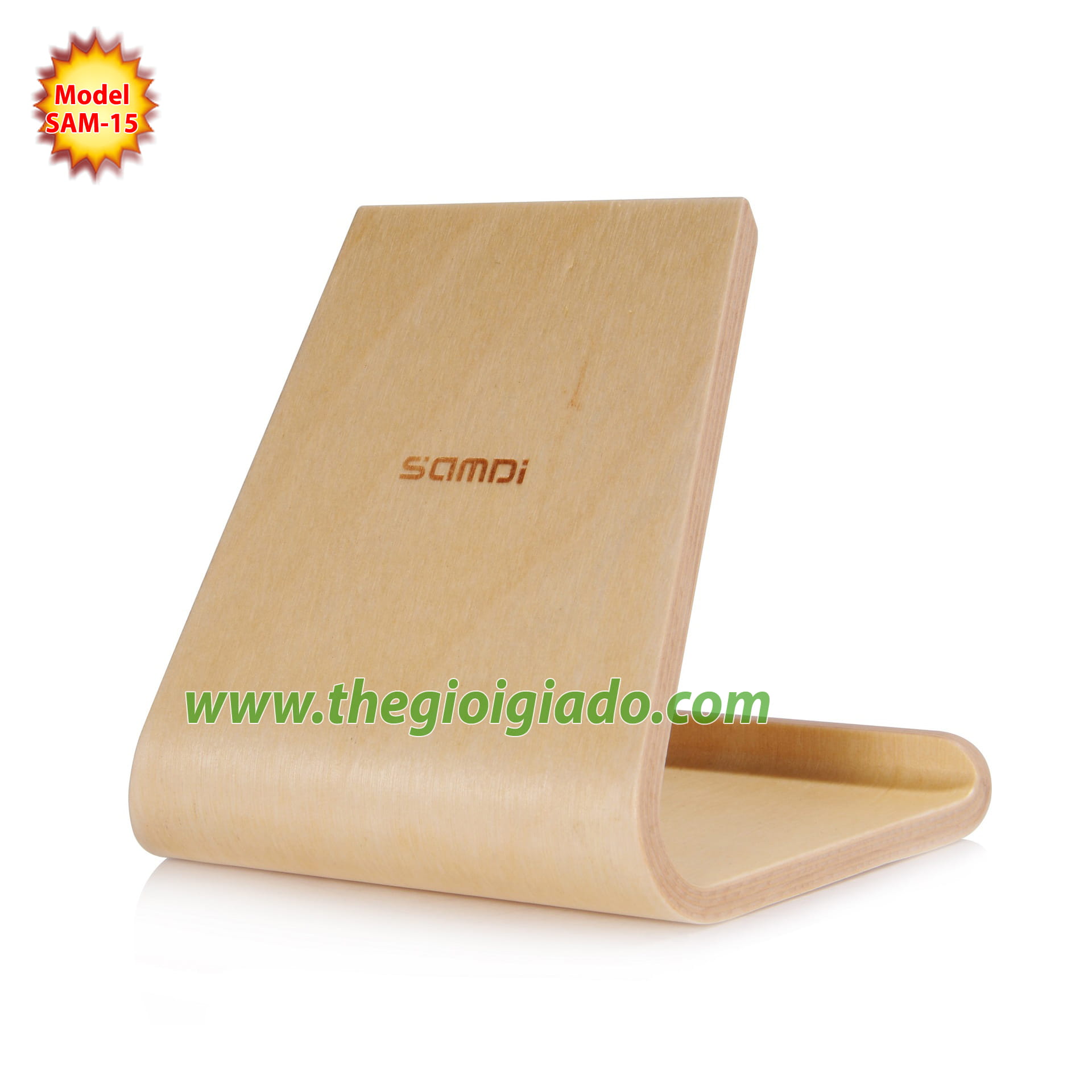 Giá đỡ iPad để bàn chất liệu gỗ SAM-15