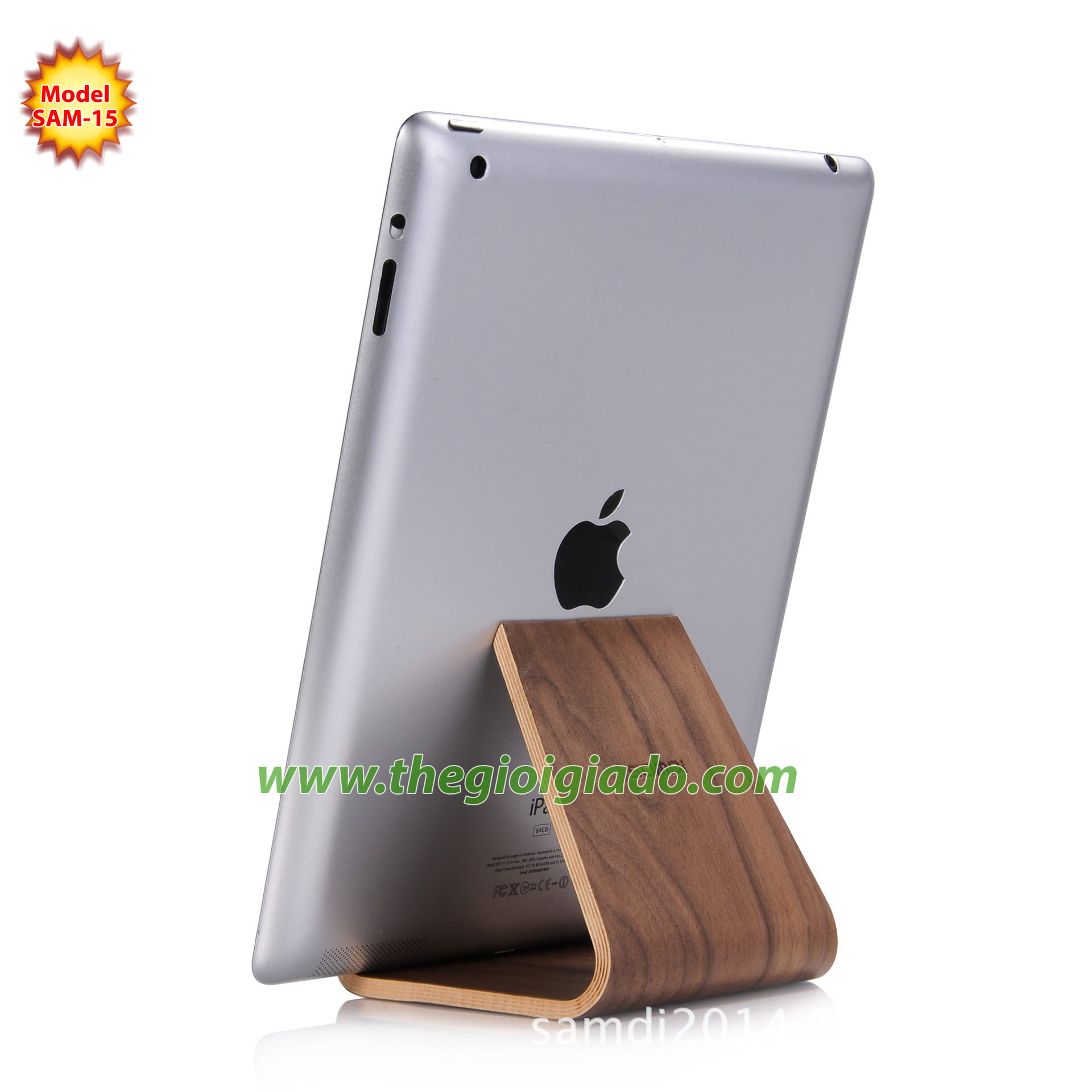 Giá đỡ iPad để bàn chất liệu gỗ SAM-15