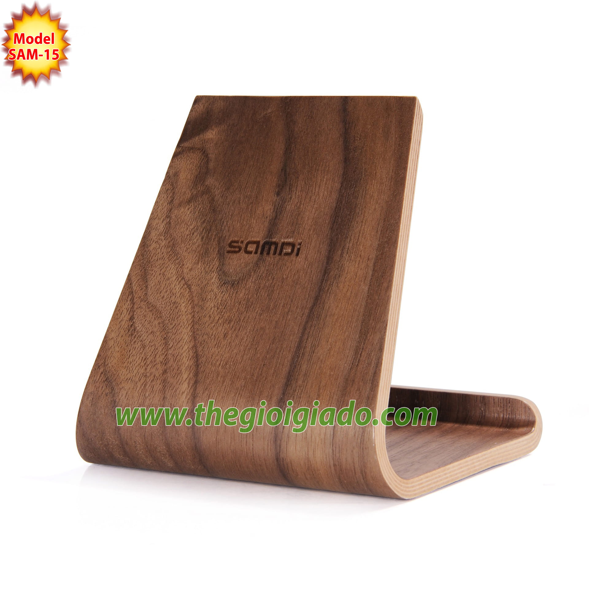 Giá đỡ iPad để bàn chất liệu gỗ SAM-15