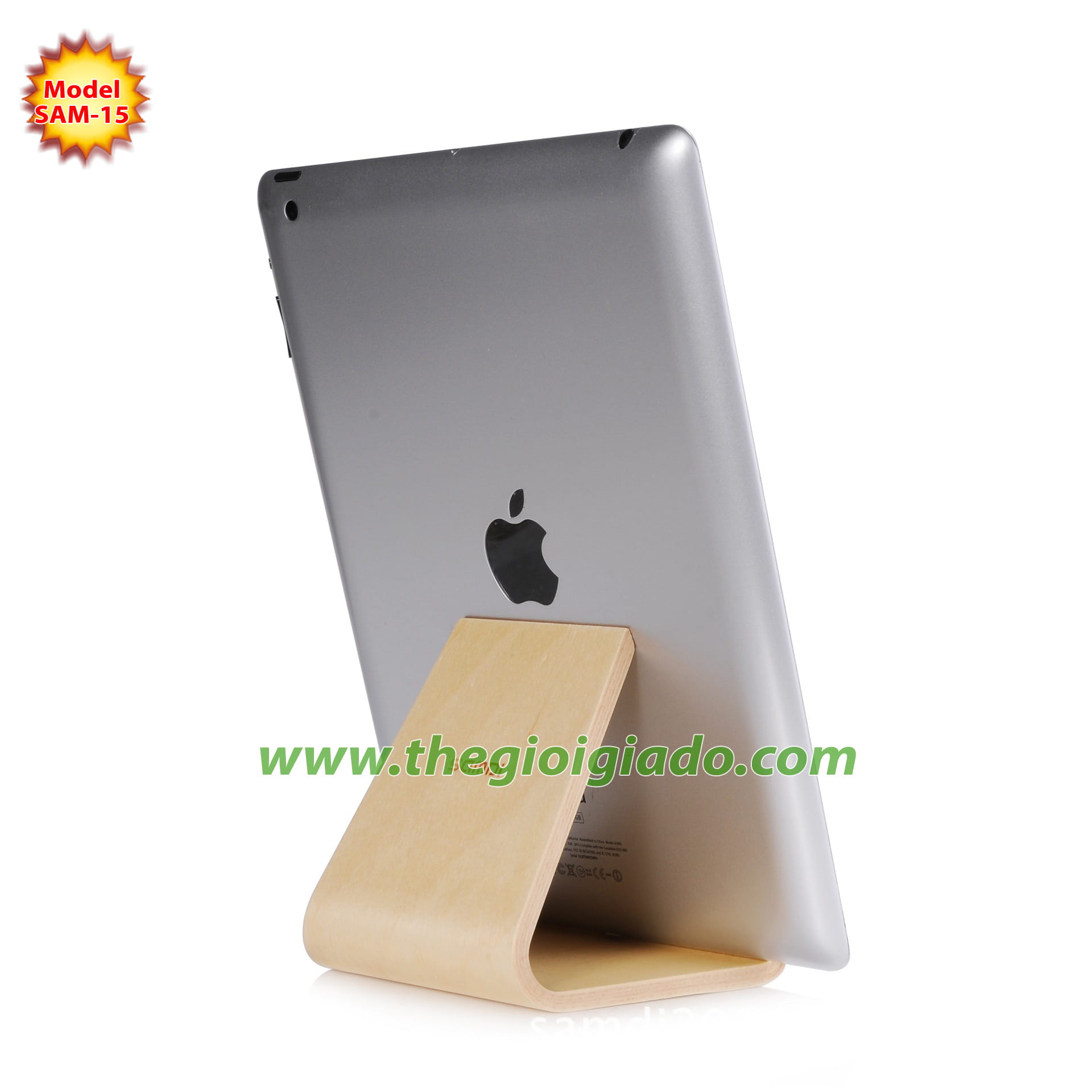 Giá đỡ iPad để bàn chất liệu gỗ SAM-15