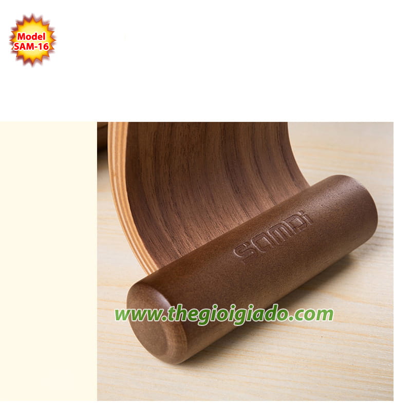 Giá treo tai nghe Apple chất liệu gỗ SAM-16