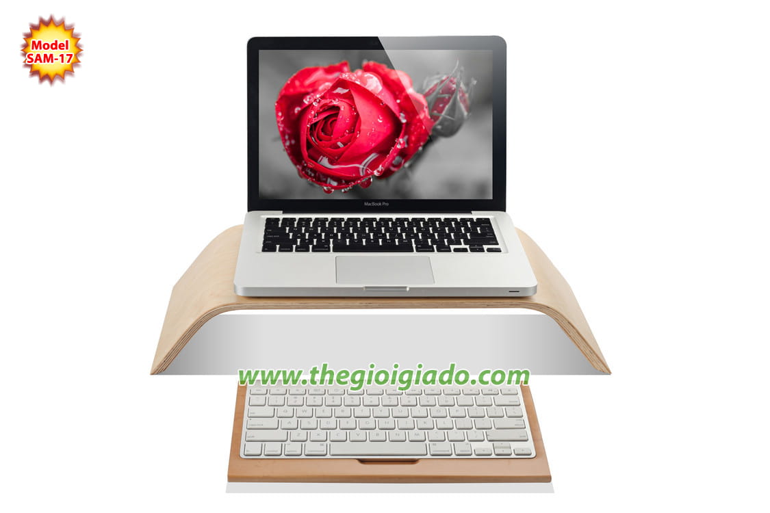 Giá đỡ Macbook chất liệu gỗ SAM-17