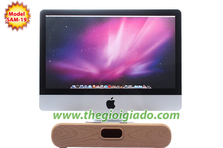 Giá đỡ iMac kiêm tủ đựng đồ chất liệu gỗ SAM-19