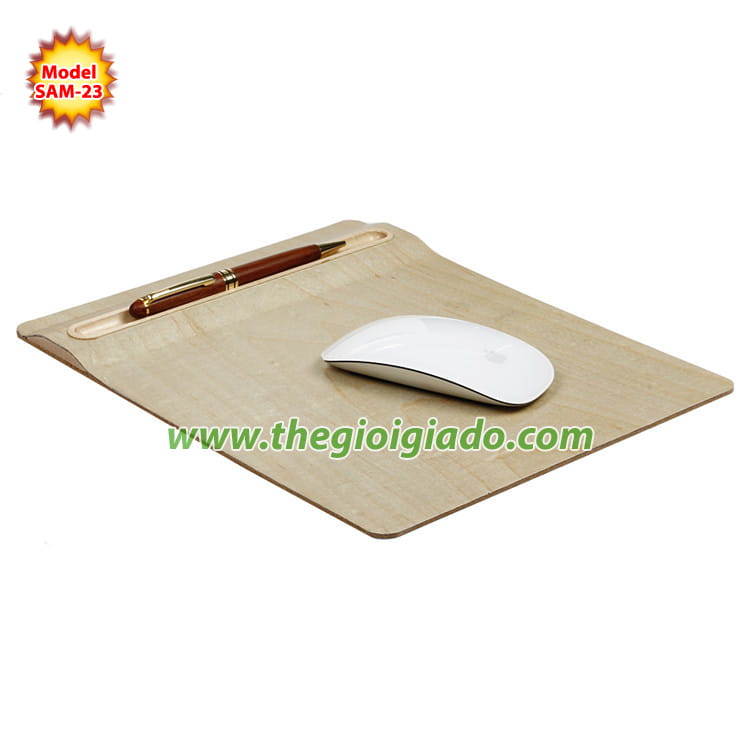 Tấm lót chuột không dây Apple chất liệu gỗ SAM-23