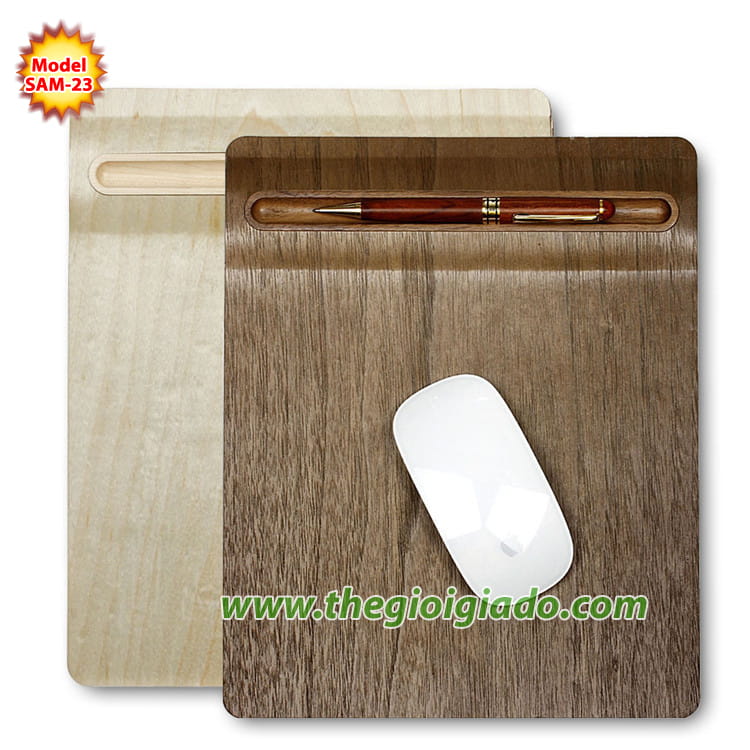 Tấm lót chuột không dây Apple chất liệu gỗ SAM-23