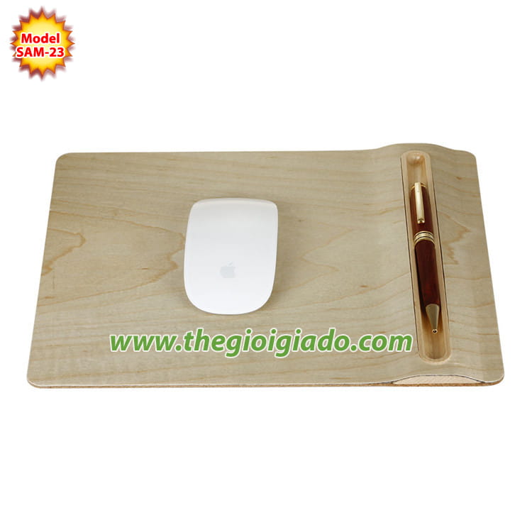 Tấm lót chuột không dây Apple chất liệu gỗ SAM-23
