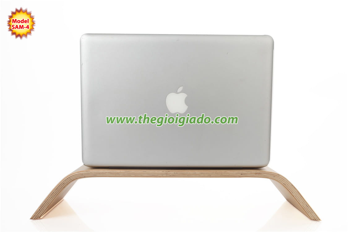 Giá đỡ iMac để bàn chất liệu gỗ SAM-4