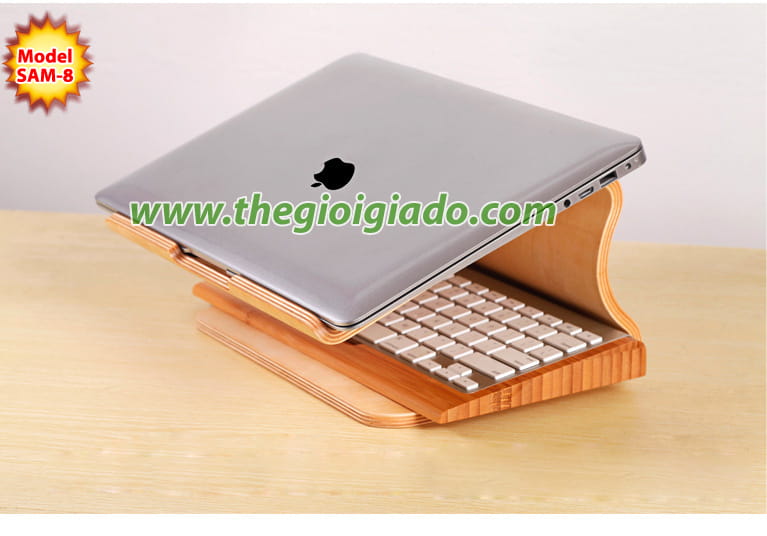 Giá đỡ MacBook để bàn chất liệu gỗ SAM-8