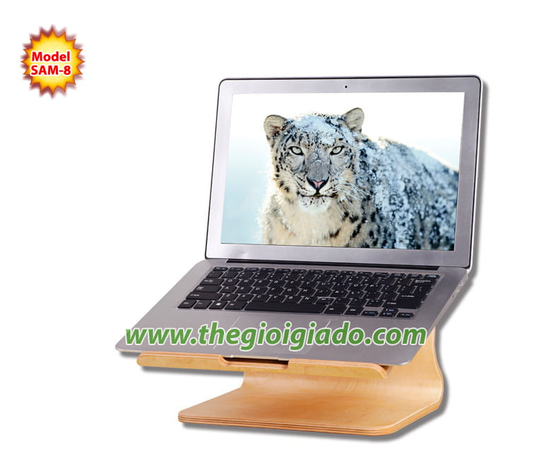 Giá đỡ MacBook để bàn chất liệu gỗ SAM-8