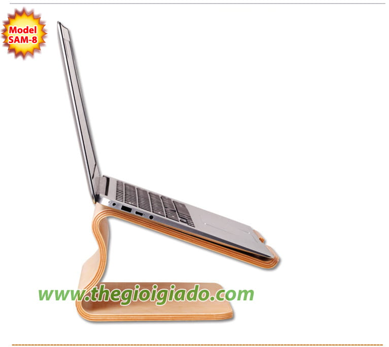 Giá đỡ MacBook để bàn chất liệu gỗ SAM-8