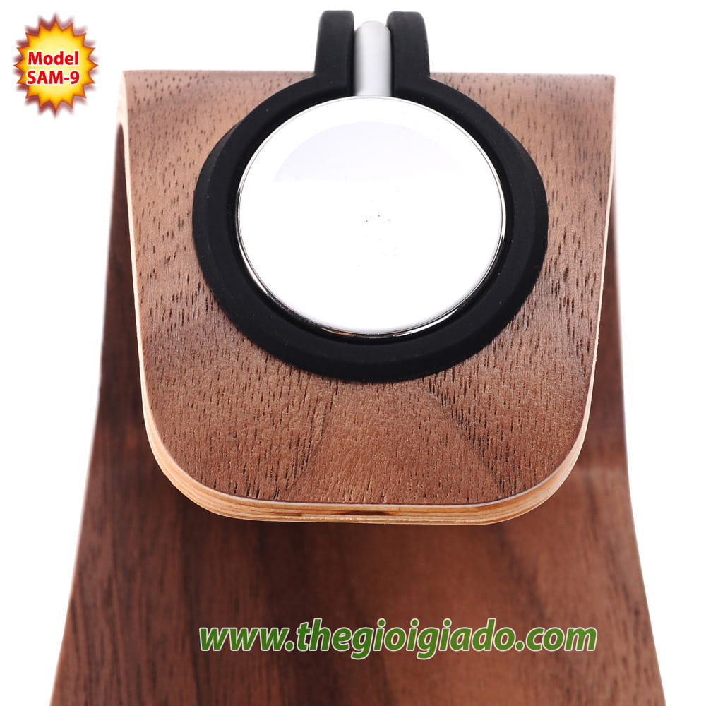 Giá đỡ Apple Watch để bàn,chất liệu gỗ SAM-9