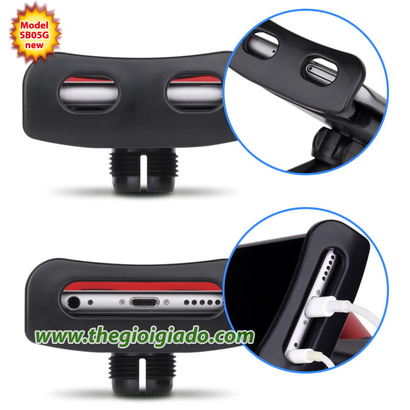 Gi&aacute; đỡ m&aacute;y t&iacute;nh bảng ki&ecirc;m điện thoại ở gh&ecirc; sau oto Model-SB05G new