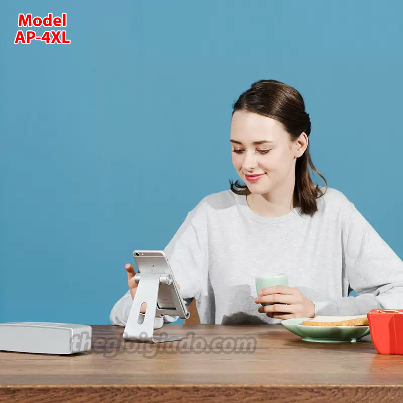 Giá đỡ điện thoại kiêm đỡ máy tính bảng trên bàn làm việc