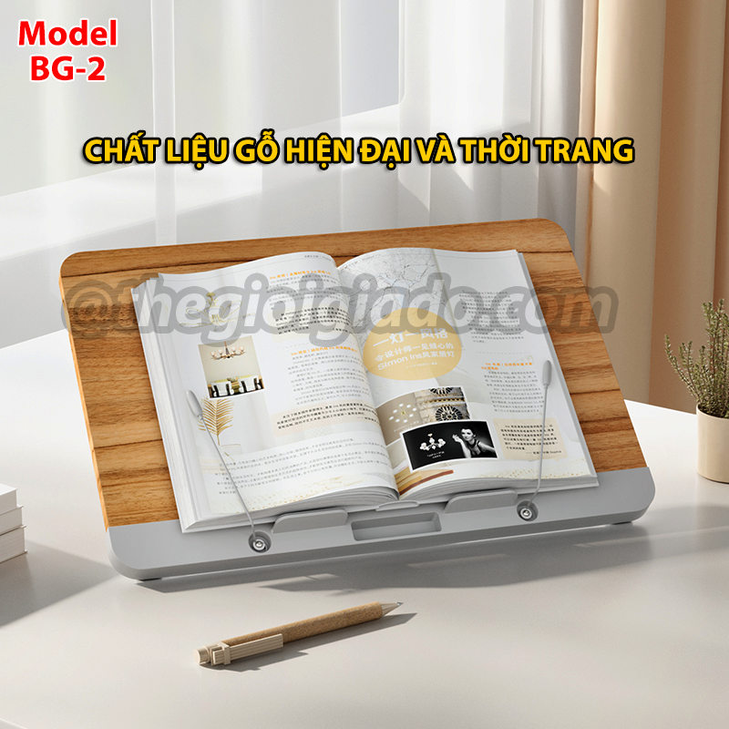 Giá đỡ đọc sách kiêm giá đỡ tablet và đỡ laptop trên bàn
