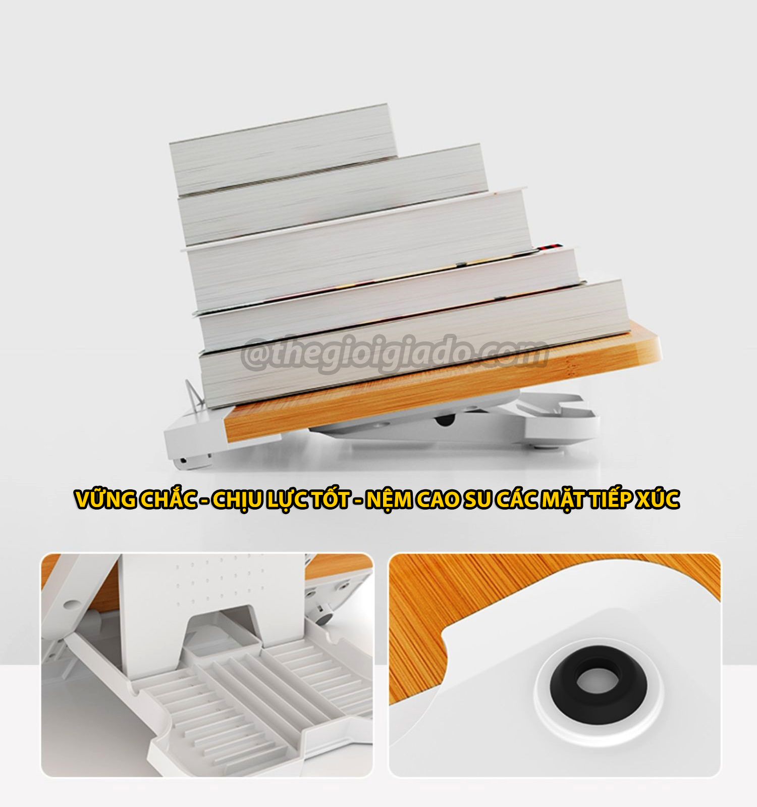 Giá đỡ đọc sách kiêm giá đỡ tablet và đỡ laptop trên bàn