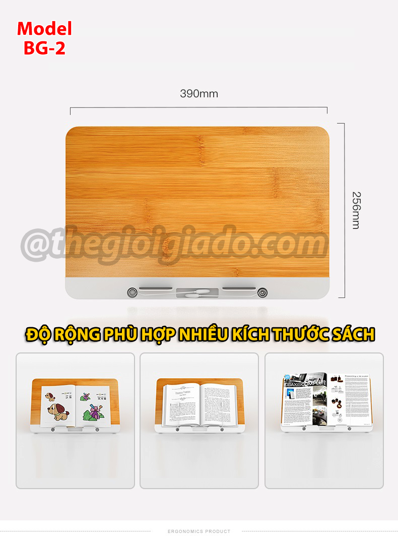 Giá đỡ đọc sách kiêm giá đỡ tablet và đỡ laptop trên bàn